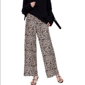 Zara leopard print pant